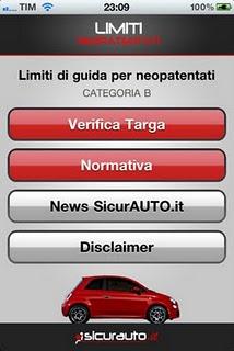 Per i neopatentati scopri se puoi guidare l'auto di papà o mamma con l'app ''Limiti Neopatentati''.