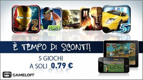 Gameloft sconta cinque giochi per iPhone, iPod Touch ed iPad