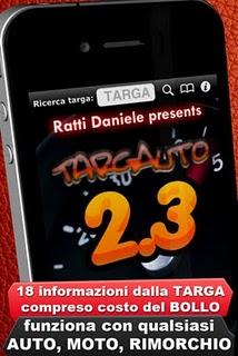 Scopri tutte le informazioni utili su un'auto o su una moto con l'app TargAuto