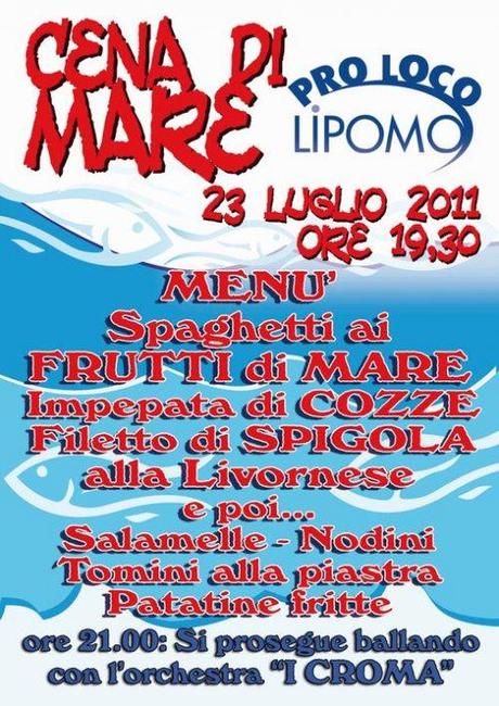 SERATA DI PESCE ALLA PROLOCO LIPOMO di Dolcipensieri