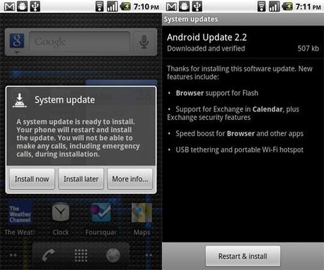 Ufficiale : Froyo 2.2 da oggi disponibile per Nexus One