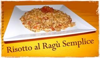 RISOTTO AL RAGù SEMPLICE