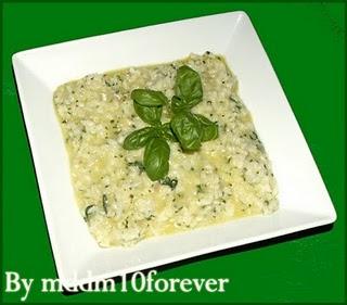 RISOTTO AL PESTO DI BASILICO E MOZZARELLA