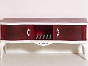 Console porta fucsia barocco myArtistic illuminazione