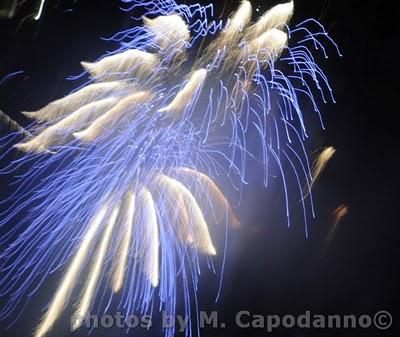 SAN PIETRO :  I fuochi sparati da Positano per la festività