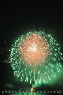 SAN PIETRO :  I fuochi sparati da Positano per la festività