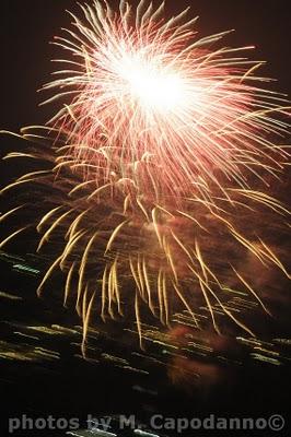 SAN PIETRO :  I fuochi sparati da Positano per la festività