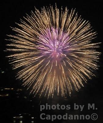 SAN PIETRO :  I fuochi sparati da Positano per la festività