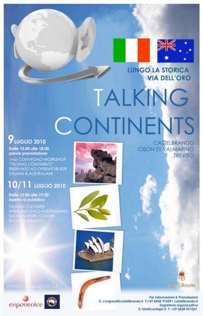 B2B Italia Australia, innovativo evento “Talking Continents” con web 2.0, Castelbrando, 9-11 luglio 2010