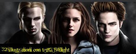 32 illustrazioni digitali con tema Twilight