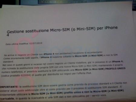 Vodafone: iPhone 4 e le Micro-sim in arrivo