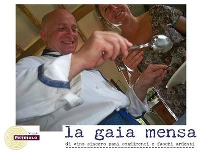 Il pranzo de LA GAIA MENSA a Villa Petriolo. Le delizie dello chef Pino Maggiore...A GRANGOLA!
