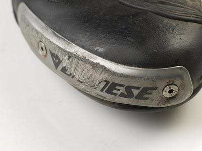 Dainese-AGV Guy Martin wrecked TT 2010