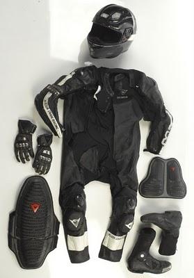 Dainese-AGV Guy Martin wrecked TT 2010