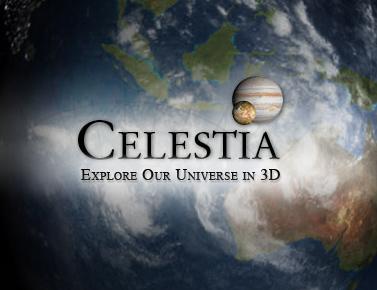 Celestia è un simulatore spaziale 3D in tempo reale multipiattaforma che permette all'utente di viaggiare tra stelle e pianeti.