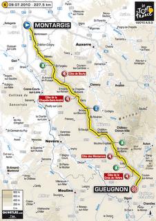 PRESENTAZIONE 6a TAPPA TOUR DE FRANCE: MONTARGIS-GUEUGNON