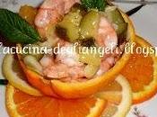 Insalatina gamberi Portopalo, arance, zucchine cipollotto fresco