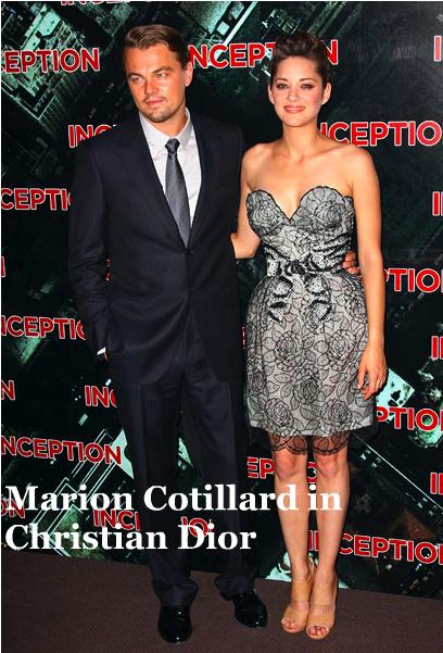 “Inception” Paris Premiere – Marion Cotillard In Christian Dior