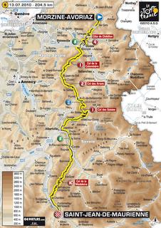 Presentazione 9a tappa Tour de France: Morzine - Saint Jean de Maurienne