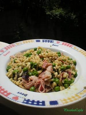 Kamut con Piselli e Pancetta