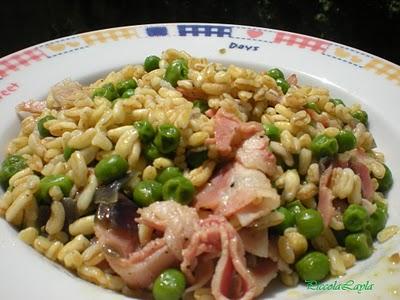 Kamut con Piselli e Pancetta