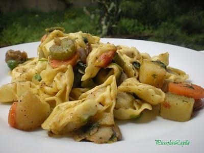 Cappelletti al prosciutto Crudo con Verdure e Funghi