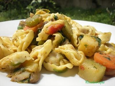 Cappelletti al prosciutto Crudo con Verdure e Funghi