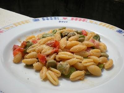 Gnocchetti Sardi con Fave e Pancetta