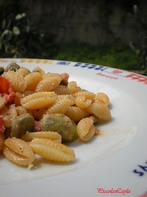 Gnocchetti Sardi con Fave e Pancetta