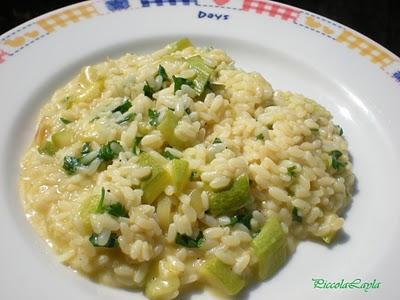 Risotto con Cipolla e Zucchine