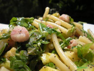 Cataniselle con Zucchine Pancetta e Rucola ai semi di papavero