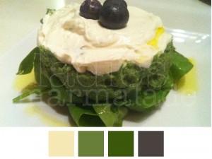 Mousse di trota con spinaci baby