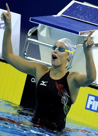Federica Pellegrini, oro nei 400 stile libero ai Mondiali 2011 di Shangai