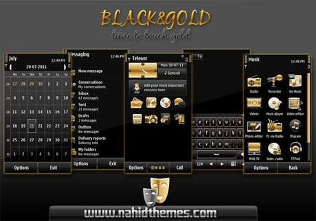 Black&Gold Black&Gold by Nahid   Temi Gratis Symbian