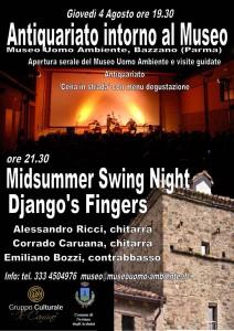 Una notte all’insegna dell’antiquariato e della musica swing