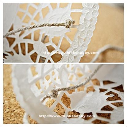 DIY: doily cone...