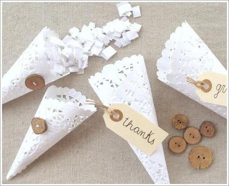 DIY: doily cone...