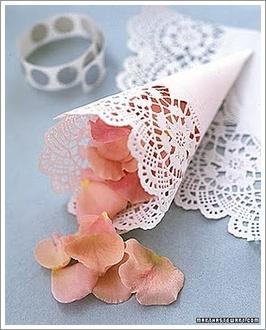 DIY: doily cone...