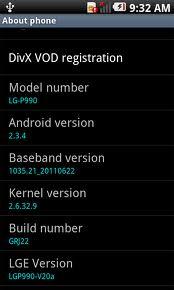  Android 2.3.4 per LG Optimus Dual