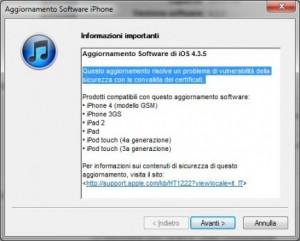 Rilasciato iOS 4.3.5 per iPhone, iPod e iPad