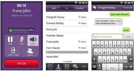Viber è disponibile anche per Android