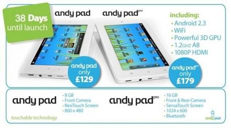 Il migliori tablet economici, Andy Pad