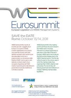 WEEE Eurosummit - Rome, October 13-14 2011