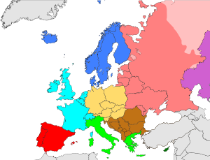 Subregions of Europe (The World Factbook)