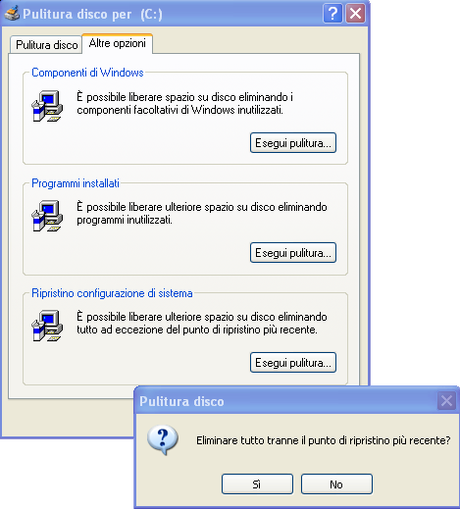 pulitura_punti_ripristino Eliminare file superflui con Pulizia Disco!!!