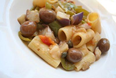 Rigatoni all'itrana per un'oliva