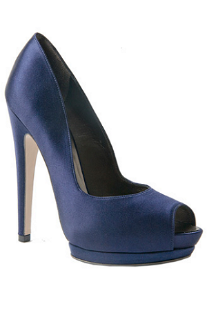 Salvatore Ferragamo Double Platform Peep-Toe Pumps 