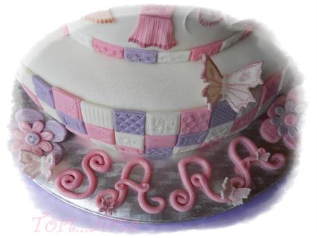 Ciao a tutti, questa è la torta fatta ieri per Sara.. la ...