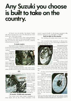 Vintage Brochures: Suzuki full line catalog 1971 (Usa)