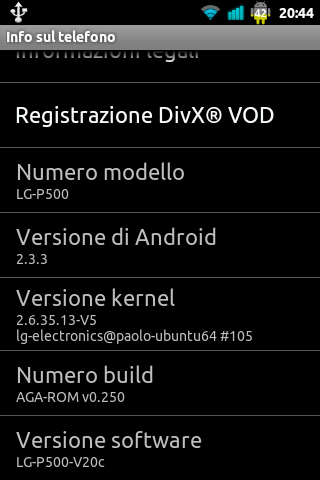 snap20110726204419 AGA ROM 0.250, Custom Firmware Italiano per LG Optimus One P500